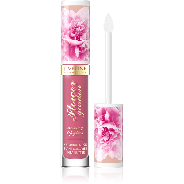 Eveline Flower Garden Kremowy Błyszczyk do Ust Nr 03 Magnolia Charm Vegan 4,5ml