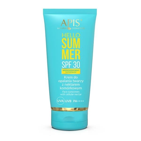 Apis Hello Summer Krem do Opalania Twarzy z Nektarem Komórkowym SPF 30 dla Każdego Rodzaju Skóry 50ml Best Before 30.04.25