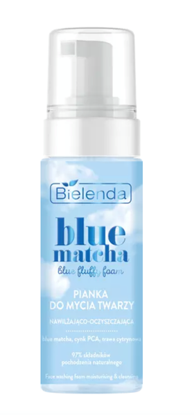 Bielenda Blue Matcha Blue Fluffy Foam Nawilżająco-Oczyszczająca Pianka do Mycia Twarzy 150ml