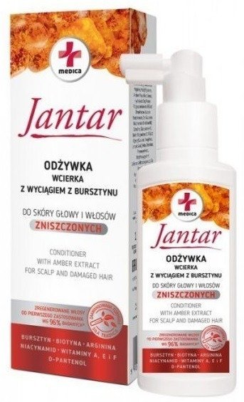 Jantar Odżywka Z Wyciągiem Z Bursztynu Do Włosów Zniszczonych I Skóry Głowy 100ml