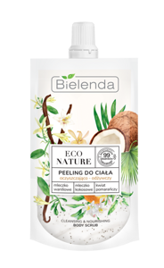 Bielenda Eco Nature Peeling do Ciała Oczyszczająco Odżywczy Mleczko Waniliowe i Kokosowe Kwiat Pomarańczy 100g