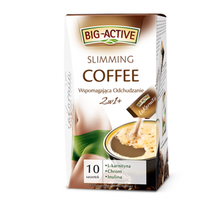 Big Active Kawa Wspomagająca Odchudzanie 2w1 z Chromem L-Karnityną i Insuliną 10x12g