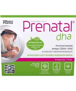 Prenatal DHA Formuła Kwasów Omega dla Kobiet w Ciąży 30 Kapsułek