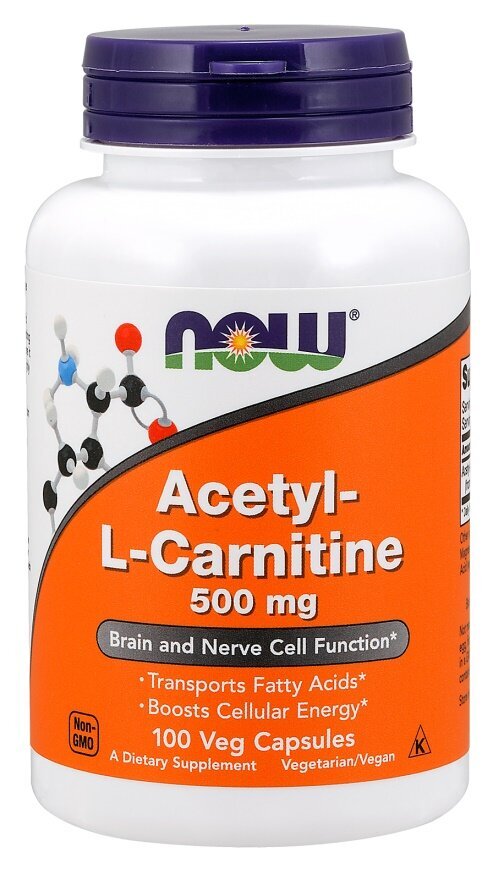 Acetyl-L-Carnitine, 500mg - 100 vcaps