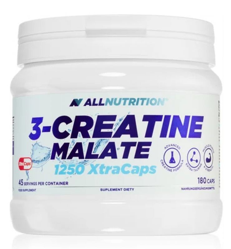 Allnutrition 3-Creatine Malate 1250 XtraCaps Jabłczan Kreatyny 180 caps