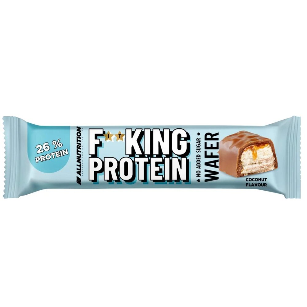 Allnutrition Fitking Protein Wafer Coconut Batonik Proteinowy 40x37g