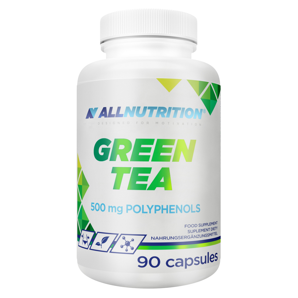 Allnutrition Green Tea 500mg Polyphenols Ekstrakt z Zielonej Herbaty 90 Kapsułek