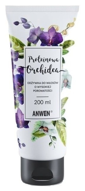 Anwen Proteinowa Orchidea Wygładzająca Odżywka do Włosów Wysokoporowatych 200ml