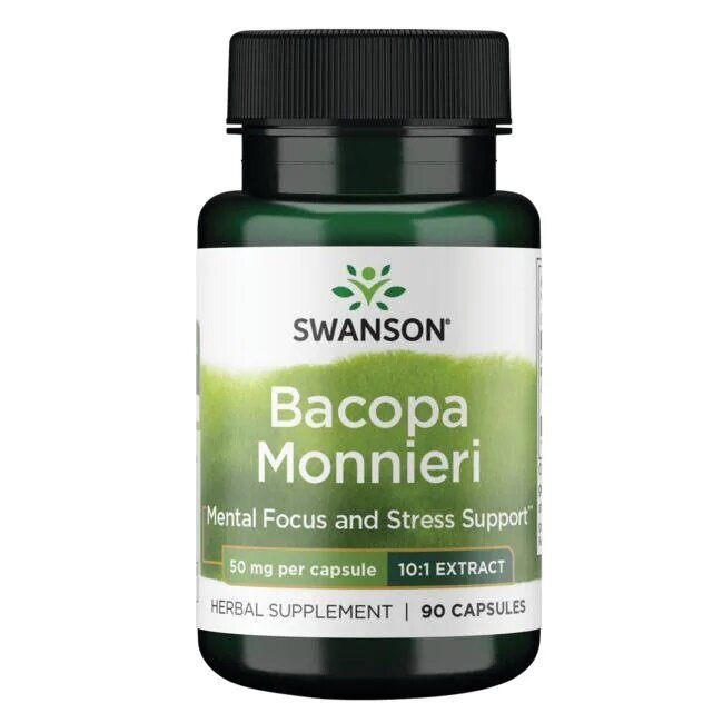 Bacopa Monnieri 10:1 Extract, 50mg - 90 caps