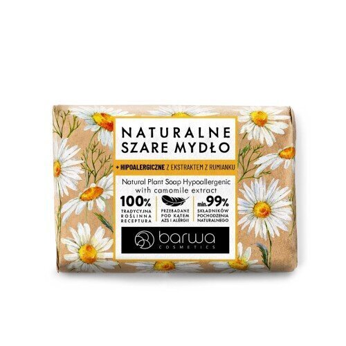 Barwa Naturalne Hipoalergiczne Szare Mydło z Ekstraktem z Rumianku 90g