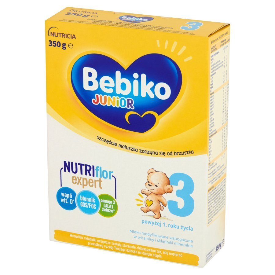 Bebiko Junior 3 Mleko Modyfikowane z Witaminami dla Dzieci Powyżej 1 Roku Życia 350g
