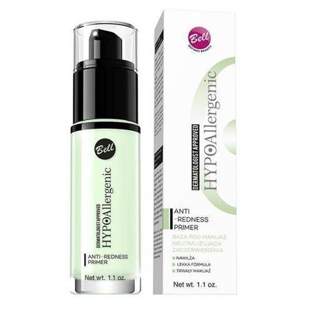 Bell HypoAllergenic Anti-Redness Primer Baza pod Makijaż Neutralizująca Zaczerwienienia 30g