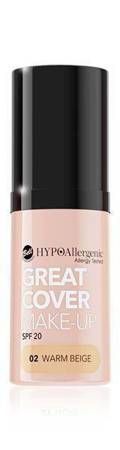 Bell HypoAllergenic Great Cover Make-Up SPF20 Hypoalergiczny Intensywnie Kryjący Podkład w Musie 02 Warm Beige 20g