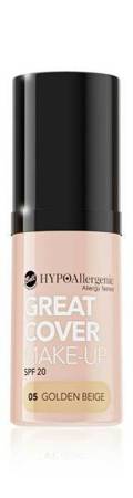 Bell HypoAllergenic Great Cover Make-Up SPF20 Hypoalergiczny Intensywnie Kryjący Podkład w Musie 05 Golden Beige  20g