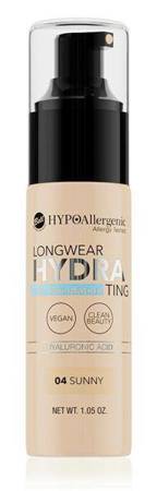 Bell HypoAllergenic Longwear Hydrating Hypoalergiczny Trwały i Nawilżający Podkład z Kwasem Hialuronowym 04 Sunny 30g