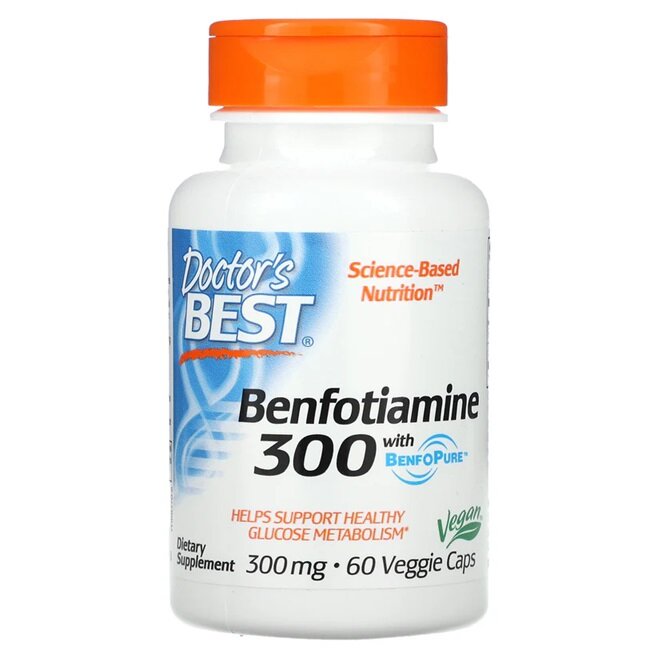 Benfotiamine with BenfoPure, 300mg - 60 vcaps