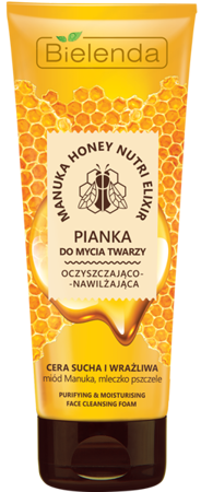 Bielenda Manuka Honey Nutri Elixir Oczyszczająca Pianka do Mycia Twarzy 175ml