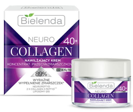 Bielenda Neuro Collagen Nawilżający Krem Koncentrat do Twarzy 40+ na Dzień i na Noc 50ml