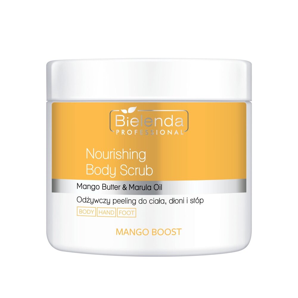 Bielenda Professional Mango Boost Odżywczy Peeling do Ciała Dłoni i Stóp 550g