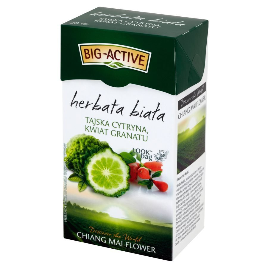 Big-Active Herbata Biała Tajska Cytryna Kwiat Granatu 20 Torebek