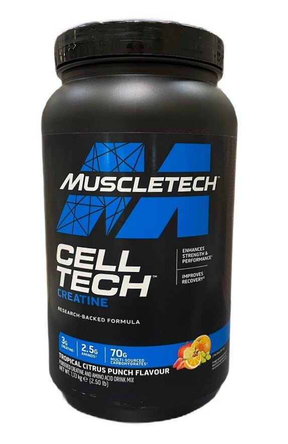 Cell-Tech Creatine, Tropical Citrus Punch (New Formula) - 1130g