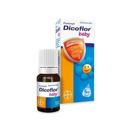 Dicoflor Baby Krople dla Prawidłowej Mikroflory Jelitowej Dzieci 5ml