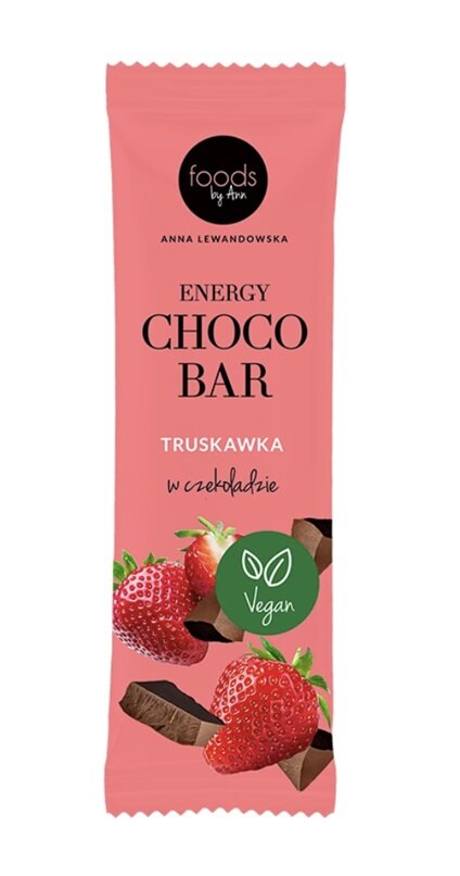 Energy Choco Bar, Strawberry with Chocolate Coating - 15 x 35g