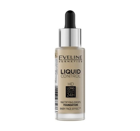 Eveline Liquid Control Mattifying Drops Foundation Podkład Do Twarzy Light Vanilla 32ml 