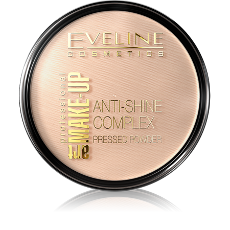 Eveline Make Up Art Anti-Shine Complex Puder Prasowany Nr 31 Transparent 14g