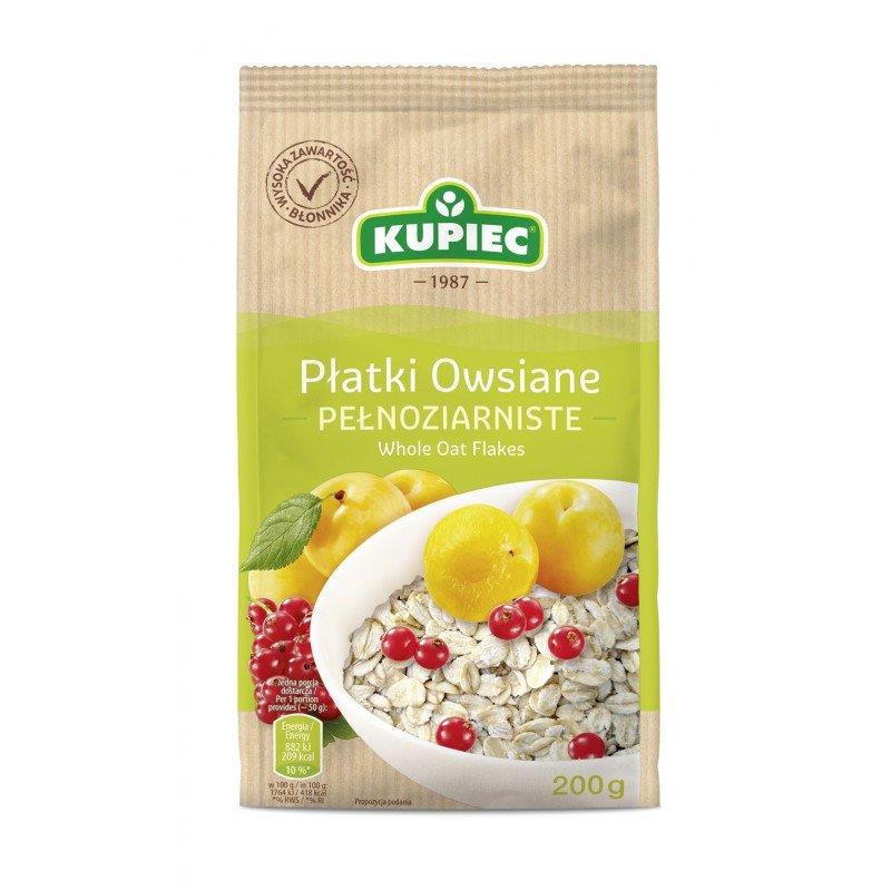 Kupiec Płatki Owsiane Pełnoziarniste 200g