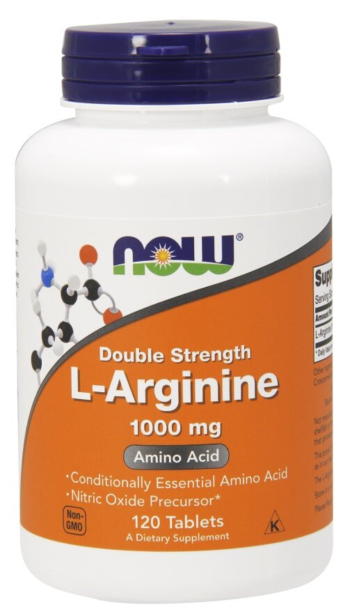 L-Arginine, 1000mg - 120 tablets