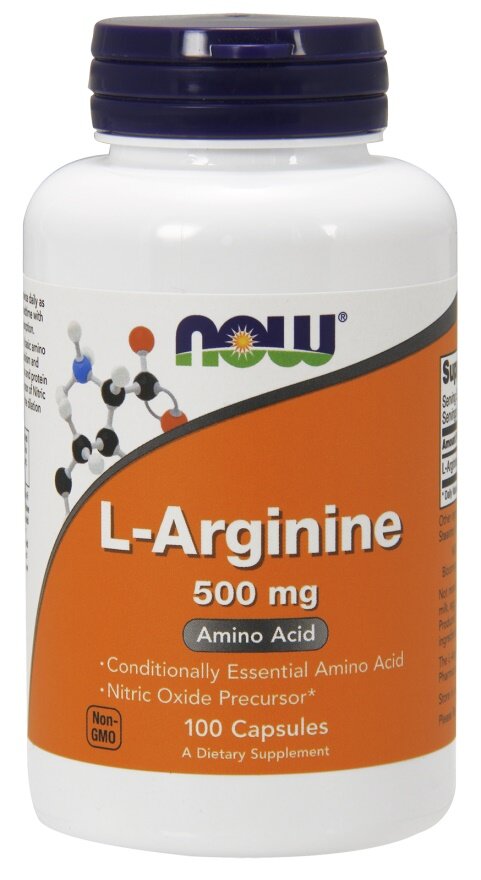 L-Arginine, 500mg - 100 caps