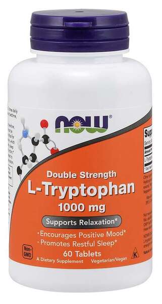 L-Tryptophan, 1000mg Double Strength - 60 tabs