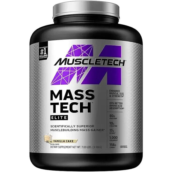 MuscleTech Mass-Tech Elite Vanilla Cake 3180g