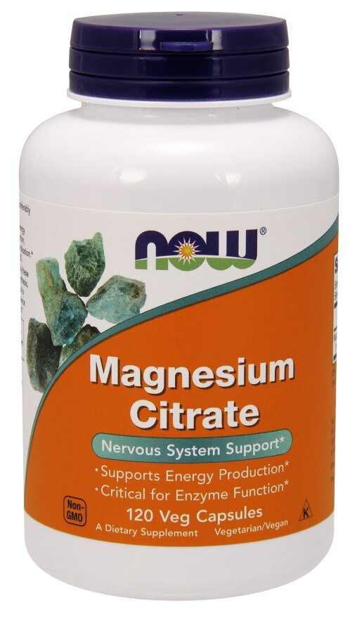 Now Foods Magnesium Citrate 400mg 120 Kapsułek