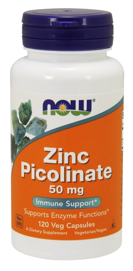 Now Foods Zinc Picolinate 50mg 120 Kapsułek