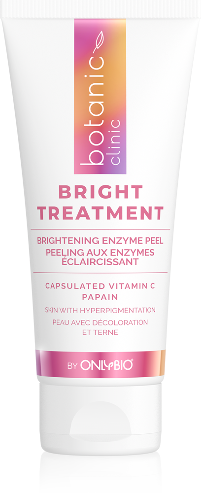 OnlyBio Botanic Clinic Bright Treatment Rozświetlający Peeling Enzymatyczny dla Cery z Przebarwieniami 75ml Best Before 31.01.25