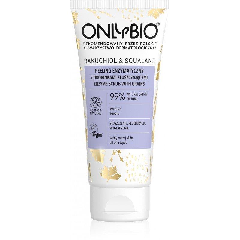 OnlyBio Peeling Enzymatyczny do Twarzy z Bakuchiolem i Skwalanem dla Każdego Rodzaju Skóry 75ml