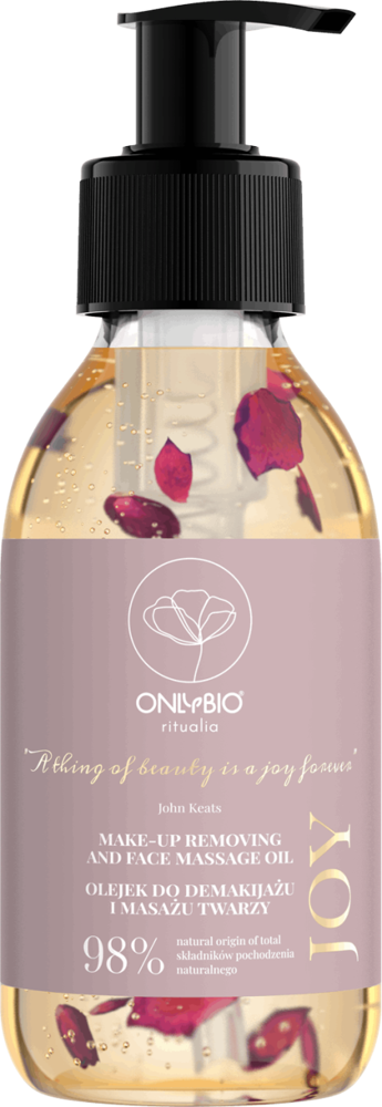 OnlyBio Ritualia Joy Wegański Naturalny Olejek do Demakijażu i Masażu Twarzy 150ml