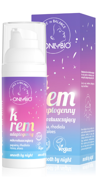 Onlybio Krem Adaptopgenny Mikrozłuszczający z Papainą Rhodiolą Rosea i Aloesem 50ml