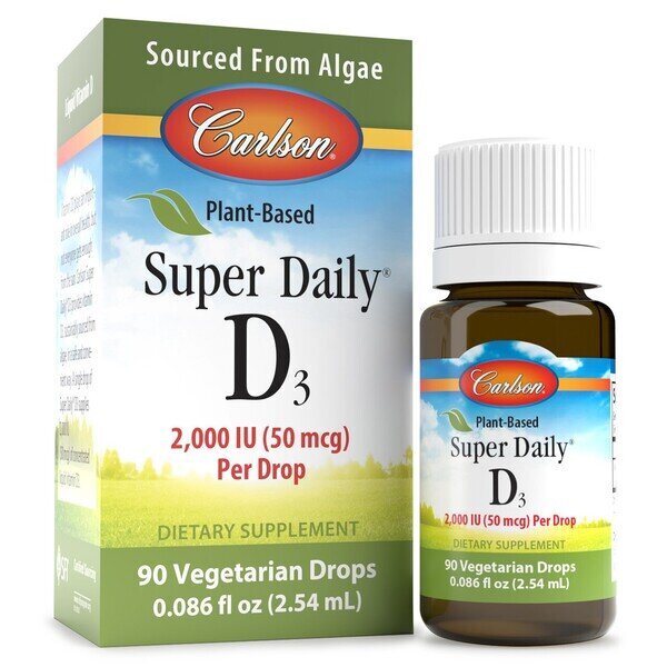 Plant-Based Super Daily D3, 2000 IU - 2.54 ml.