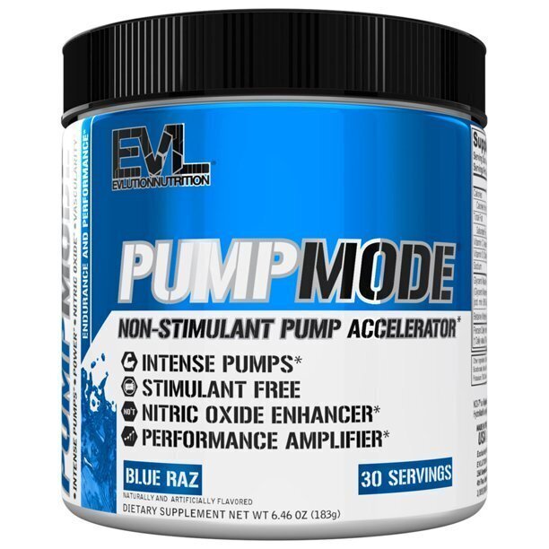 PumpMode Powder, Blue Raz - 183g