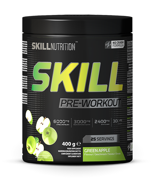 Skill Pre-Workout, Green Apple - 400g