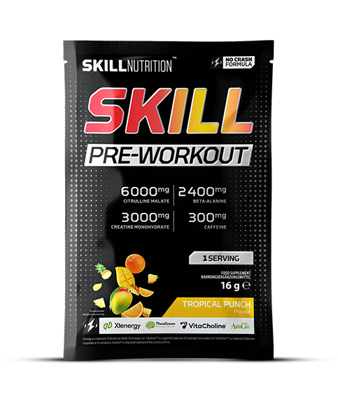 Skill Pre-Workout, Tropical Punch - 16g (1 serving)