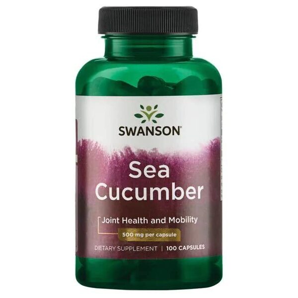 Swanson Sea Cucumber 500mg Skrzykwa Morska 100 Kapsułek