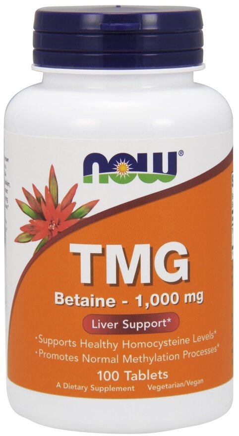 TMG (Trimethylglycine), 1000mg - 100 tabs