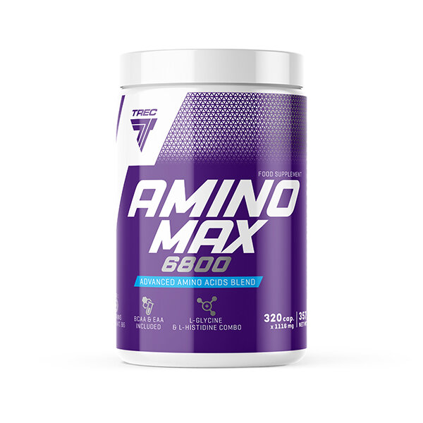 Trec Nutrition Amino Max Kompleks Aminokwasów 6800 320 Kapsułek