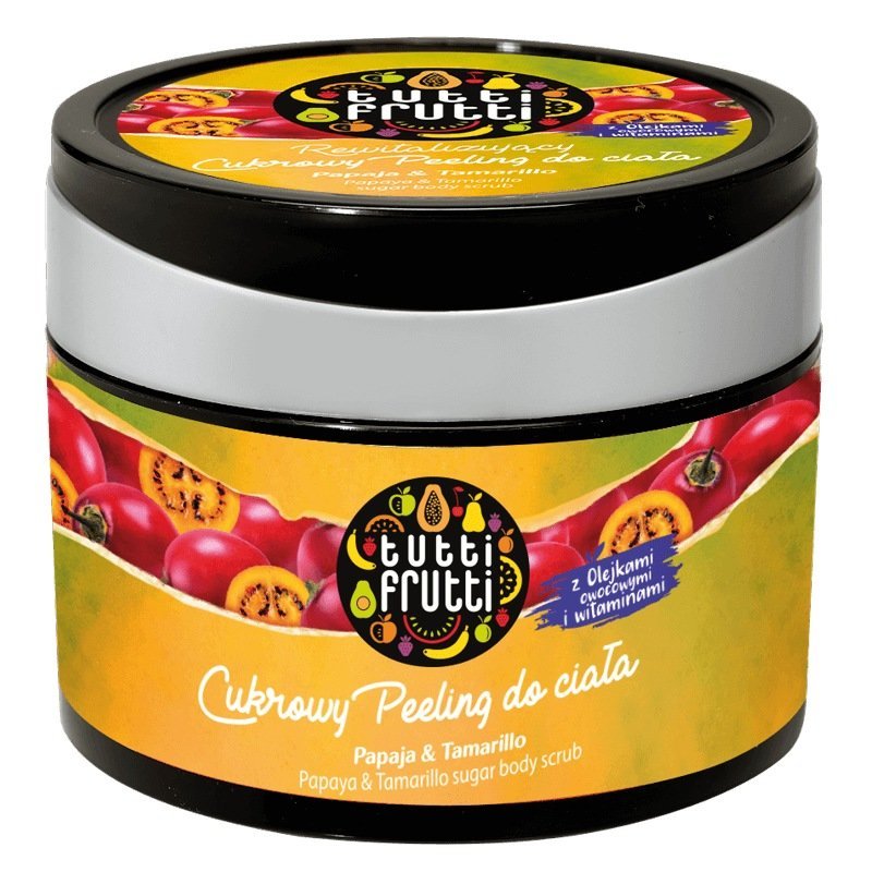 Tutti Frutti Pielęgnujący i Odświeżający Peeling do Ciała z Papają i Tamarillo 300g