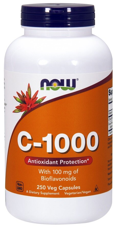 Vitamin C-1000 with 100mg Bioflavonoids - 250 vcaps