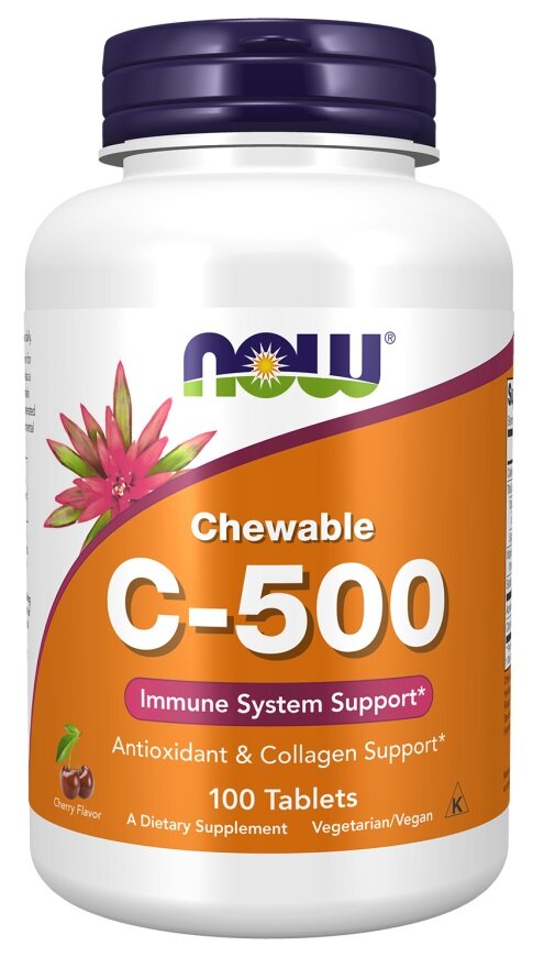 Vitamin C-500 Chewable, Cherry - 100 tabs